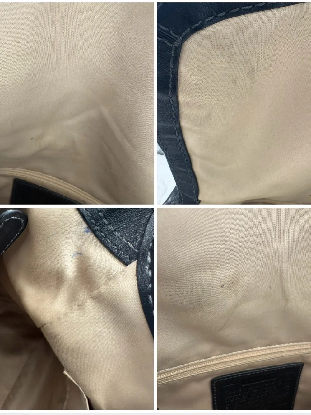 Y2K Coach Bleecker Signature Black Flap Bag Khaki Canvas No. 11434